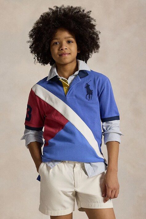Polo Ralph Lauren tricouri polo din bumbac pentru copii cu imprimeu, 323964080001