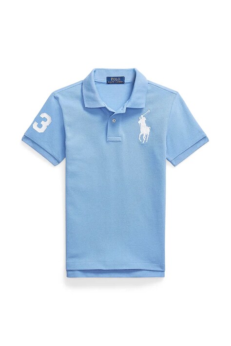 Polo Ralph Lauren tricouri polo din bumbac pentru copii neted, 323708861118