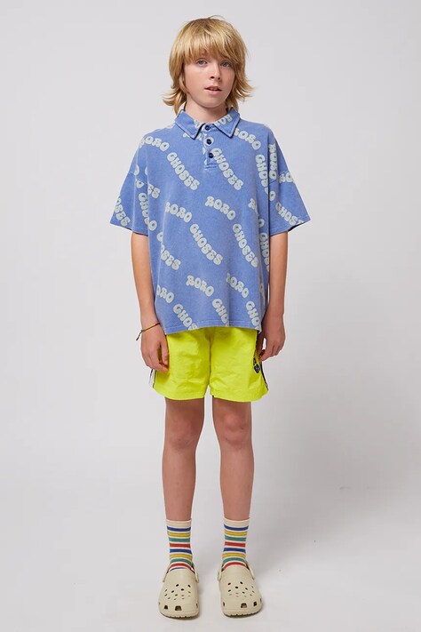 Bobo Choses tricouri polo din bumbac pentru copii Wavy modelator, 125AC018