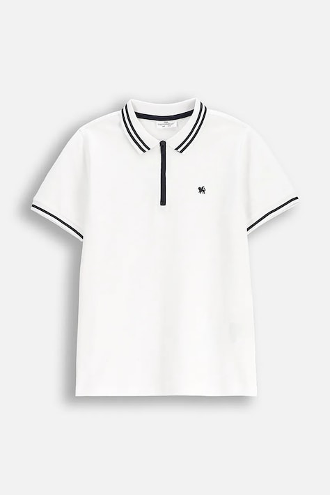 Coccodrillo tricou polo culoarea alb, ELEGANT JUNIOR BOY