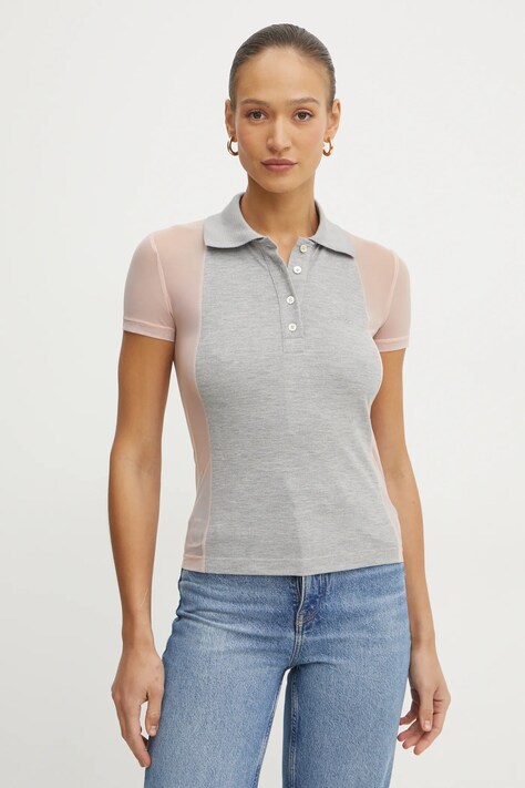 Pinko bluza femei, culoarea gri, neted, 104976 A2I7