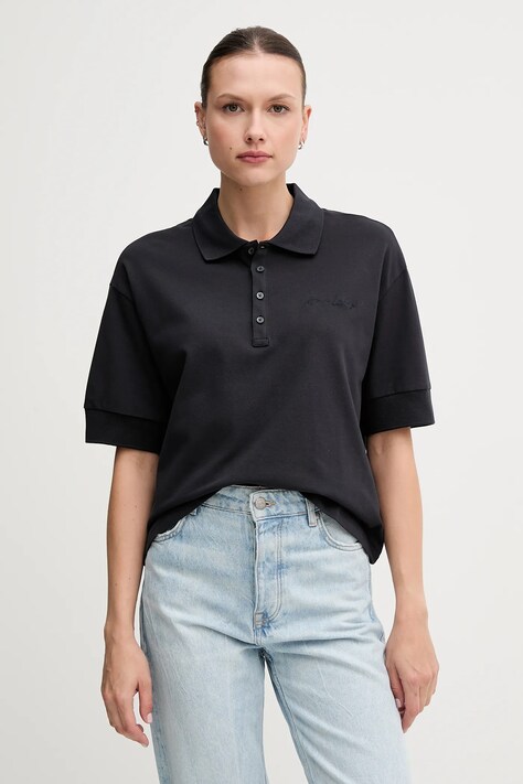 Armani Exchange tricou polo culoarea bleumarin, XW000887 AF10819