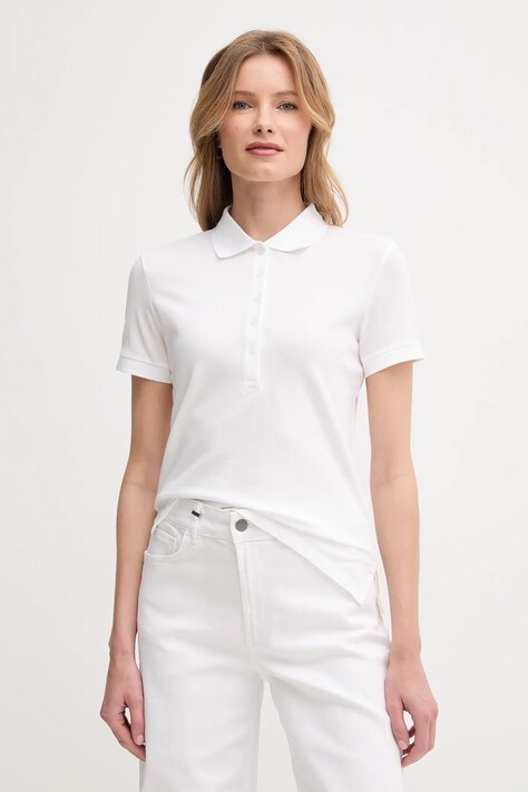 Поло United Colors of Benetton женское цвет белый 3TQJD300W