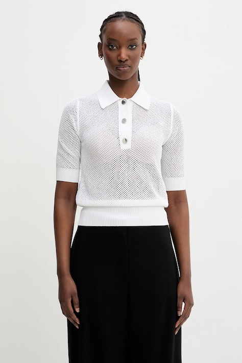 Тениска с яка Sportmax Casta дамска в бежово 2512361012600
