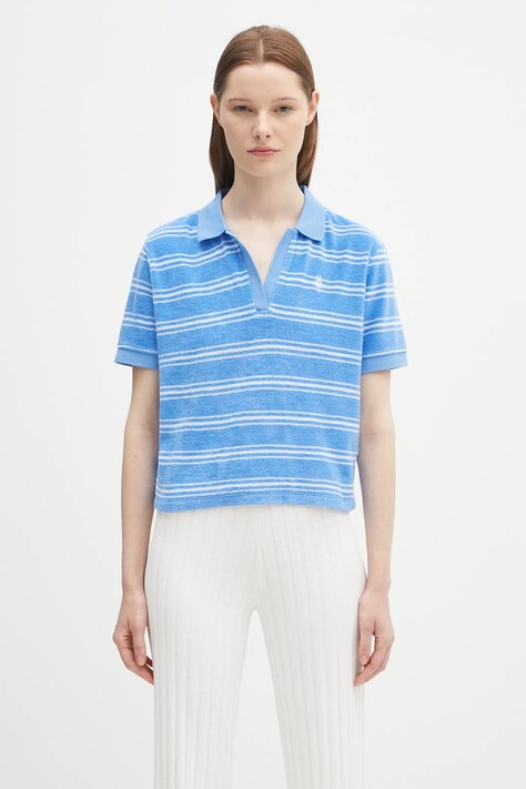 Хлопковое поло Sporty & Rich Src Terry TO001620302BL24