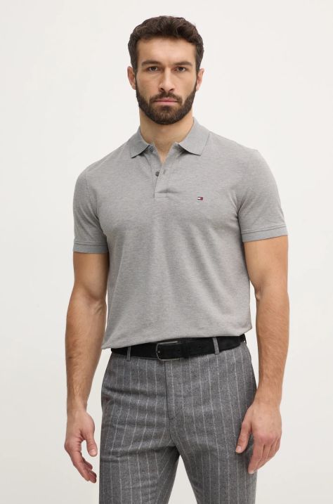 Tommy Hilfiger polo uomo colore grigio MW0MW37309