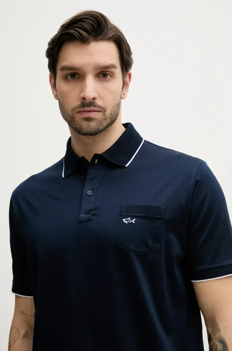 Paul&Shark polo in cotone uomo colore blu navy 25411209