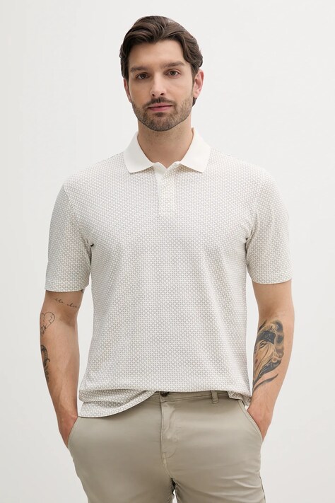 Armani Exchange poló fehér, mintás, XM000736 AF10819