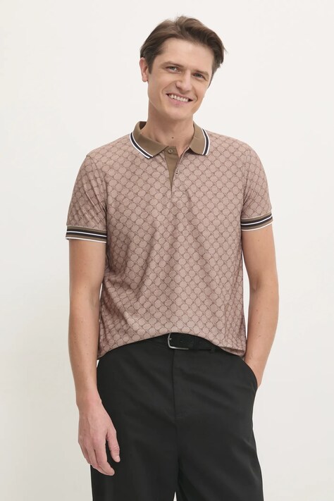 Joop! tricou polo barbati, culoarea verde, modelator, 30044677