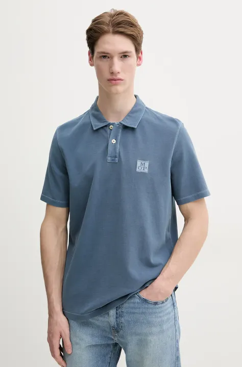 Marc O'Polo polo in cotone uomo colore blu 522226653126