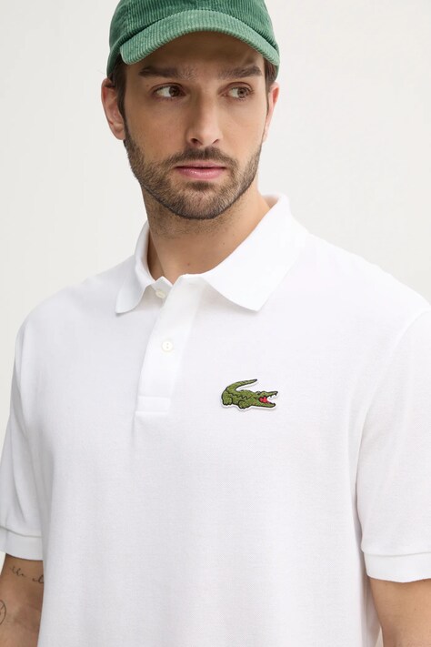 Бавовняне поло Lacoste — SS25-POM053, бежевий — фото 4
