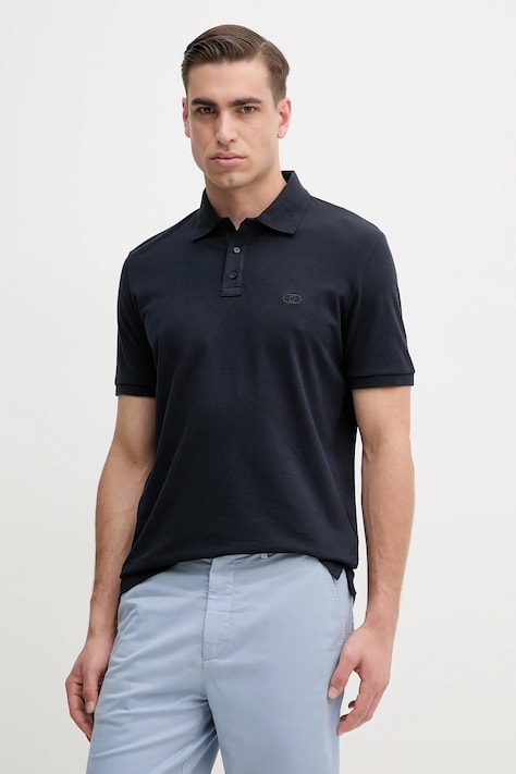 Polo tričko Liu Jo tmavomodrá barva, QA5157 J0299