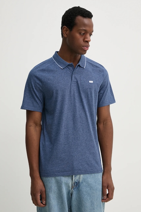 Levi's polo SHORELINE TECH POLO męski kolor niebieski melanżowy 001EK