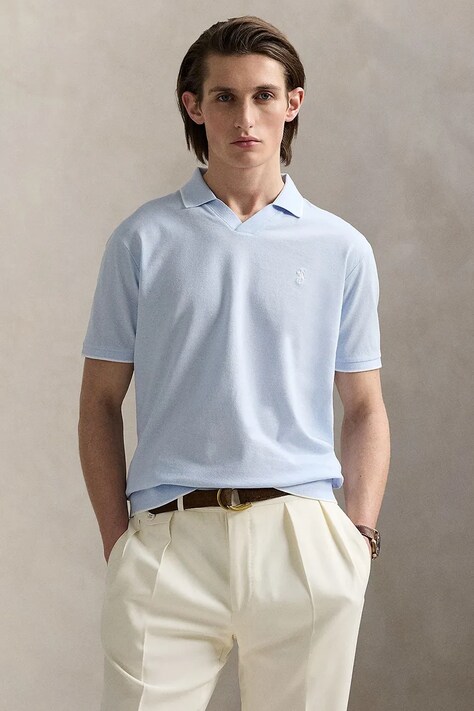 Polo Ralph Lauren polo de bumbac barbati, neted, 710964535