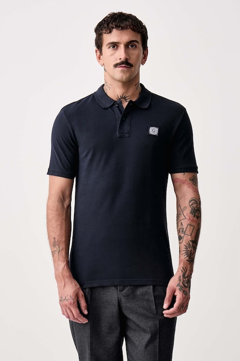Guess Polo tričko pánske bavlnené tmavomodré M2YP24 KC9T1
