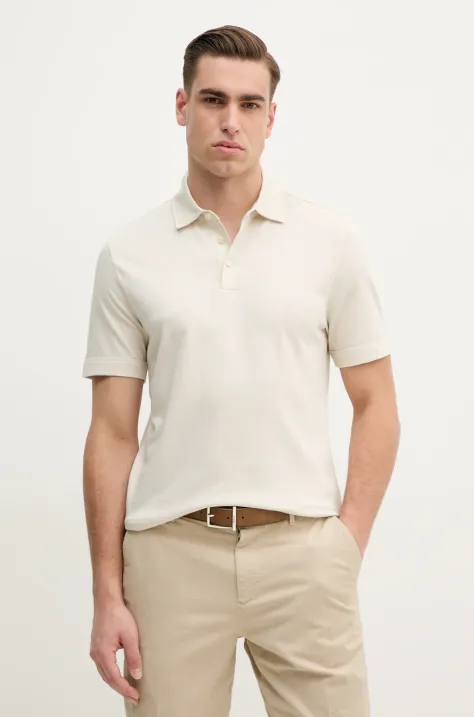 BOSS polo uomo colore beige 50521106