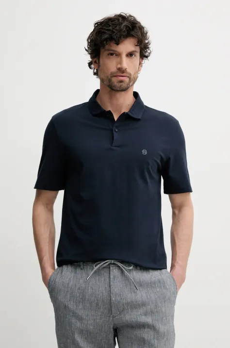 BOSS polo in cotone uomo colore blu navy 50539814