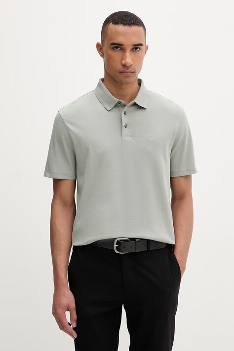 Calvin Klein férfi pamut póló zöld LV04LB276G