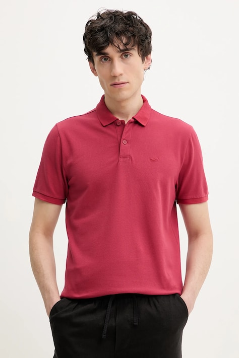 Polo tričko Hollister Co. červená barva, KI324-5170