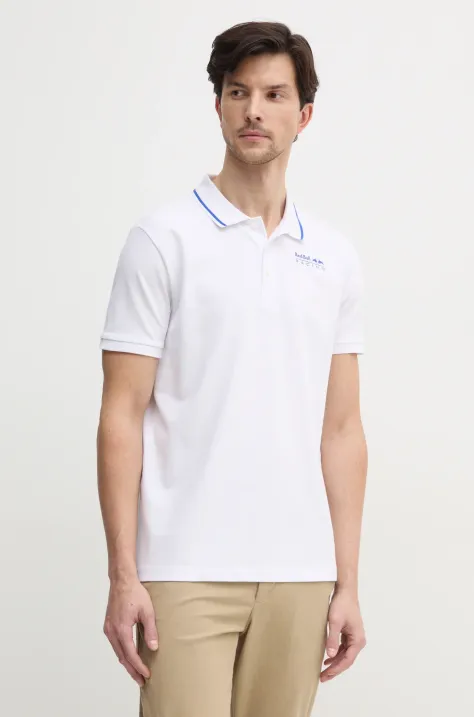 Red Bull Racing x Pepe Jeans polo TIPPED LOGO POLO uomo colore bianco RM540013