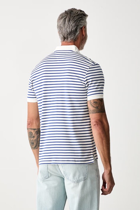Tommy Hilfiger polo męskie bawełniane niebieskie MW0MW39994