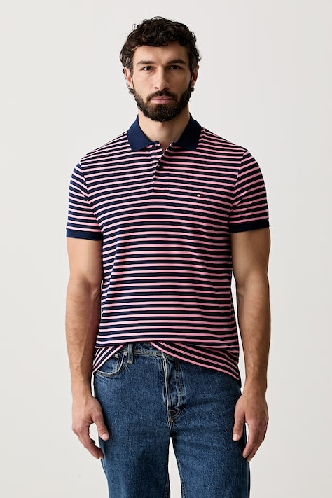 Tommy Hilfiger polo tričko pánske bavlnené tmavomodré MW0MW39994