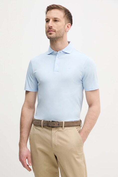 Hackett London pamut póló férfi, sima, HM563434