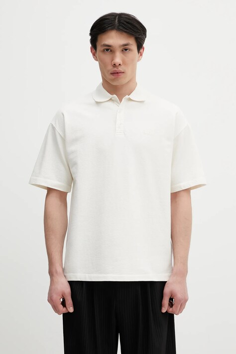 C.P. Company polo in cotone colore beige 18CMPL320A110396G