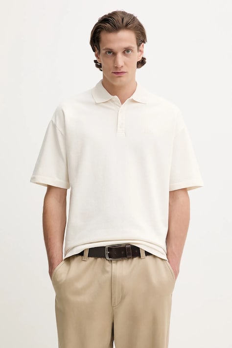 C.P. Company polo in cotone colore beige 18CMPL320A110396G