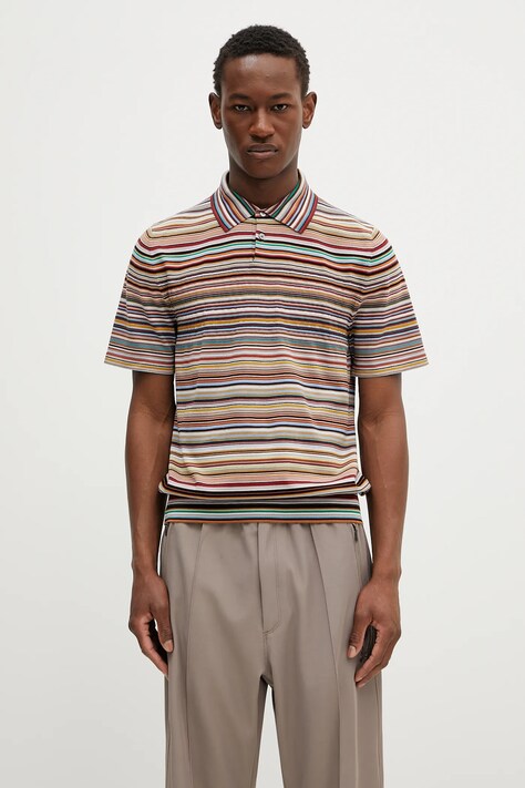 Paul Smith polo bawełniane męski kolor multicolor wzorzysty M1R-270Y-P02682