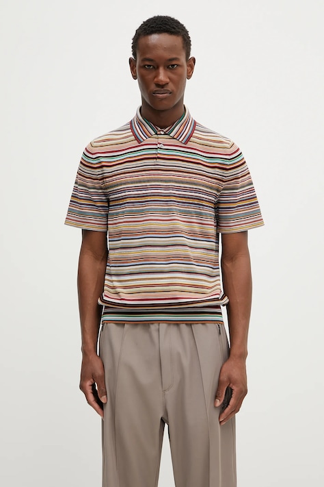 Paul Smith polo bawełniane męski kolor multicolor wzorzysty M1R-270Y-P02682