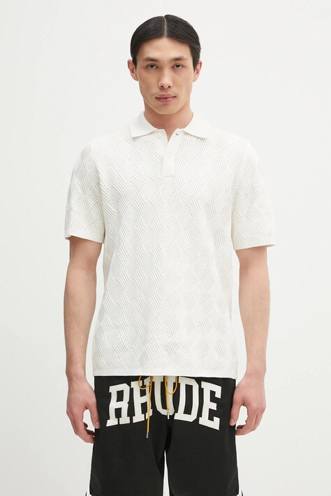 Samsoe Samsoe polo shirt Safinn beige color smooth M25100010