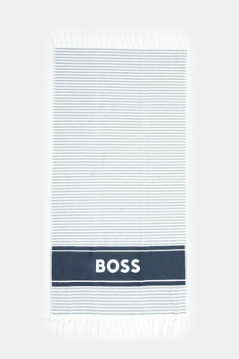 BOSS ręcznik bawełniany kolor granatowy 50540424