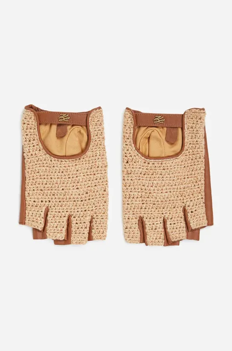 Перчатки Karl Lagerfeld женские цвет коричневый A2W33005