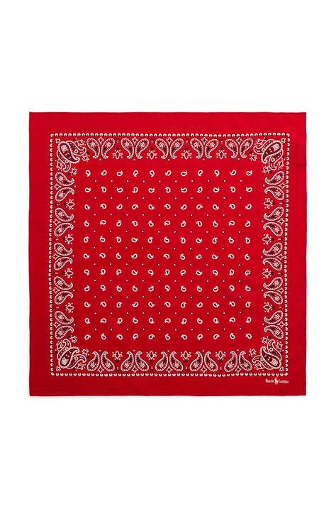 Polo Ralph Lauren foulard in cotone colore rosso 455938477