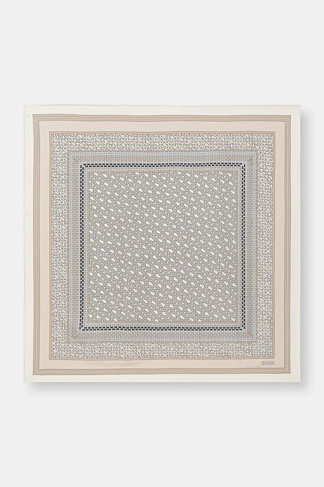 BOSS hustka dámska hodvábna Lainy béžová 50536118