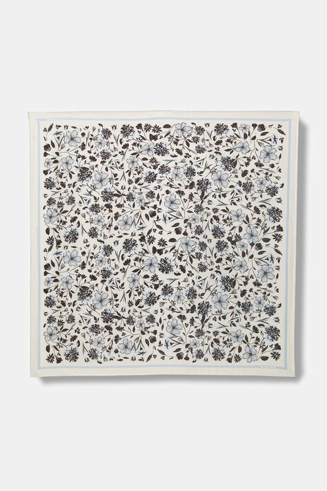 BOSS hustka dámska hodvábna Lainy modrá 50536118