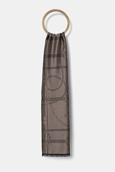 Šála Guess JACQUARD růžová barva, AW5264 VIS03