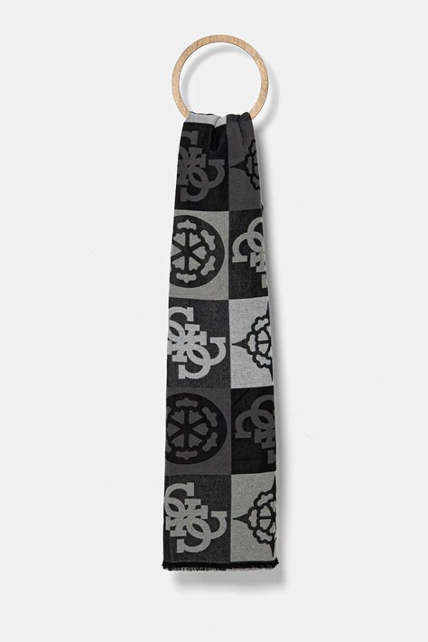 Šátek Guess šedá barva, AW5248 POL03