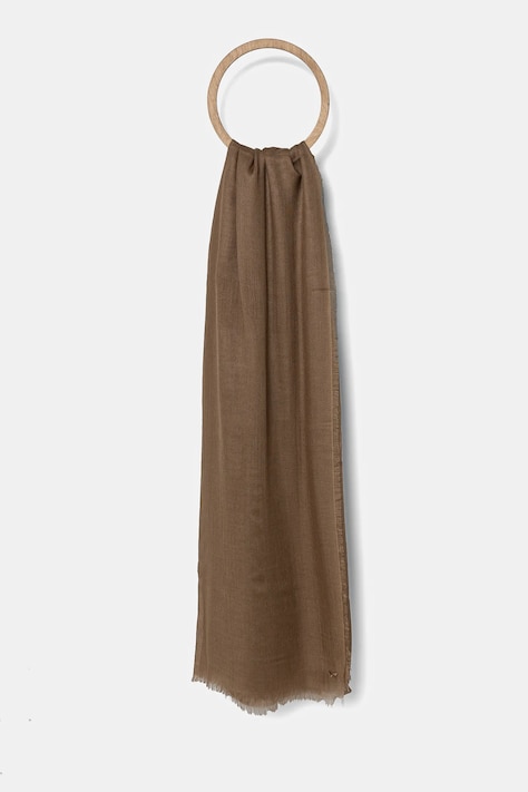 Μαντήλι από μείγμα μαλλιού Weekend Max Mara γυναικείο, χρώμα: καφέ, 2515541014600