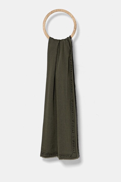 Weekend Max Mara chusta damska kolor zielony wzorzysta 2515541054600