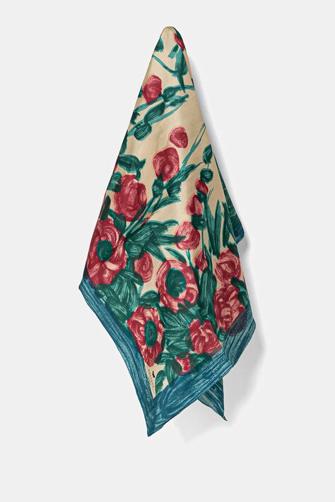 Hedvábný šátek Weekend Max Mara růžová barva, 2515541035600