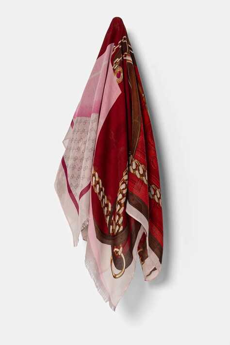 Liu Jo kendő piros, női, mintás, 2A5026 T0300