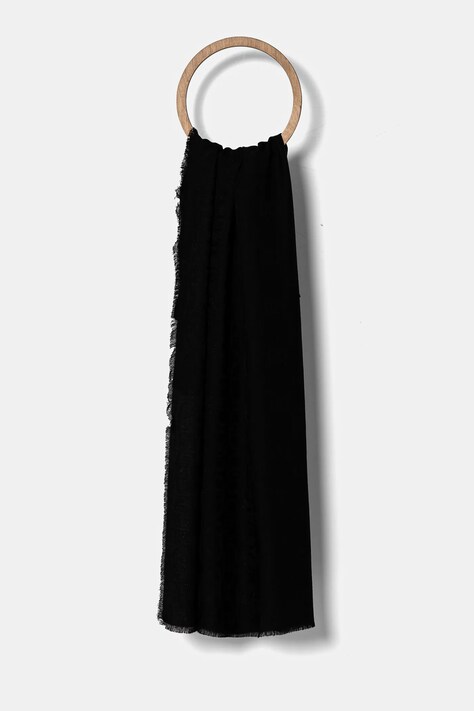 Liu Jo șal femei, culoarea negru, cu imprimeu, 2A5009 T0300