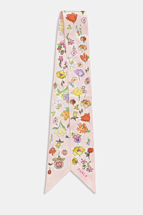 Šátek Furla dámský, růžová barva, WT00022.BX3853.TAZ004401