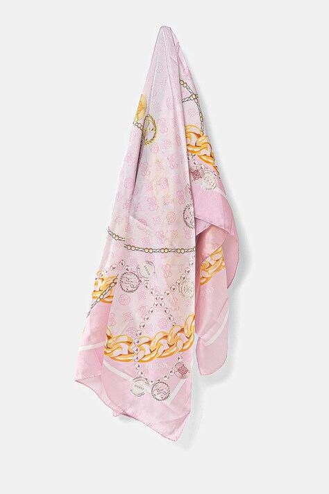 Хустка Guess жіноча колір рожевий візерунок AW5300 SIL03