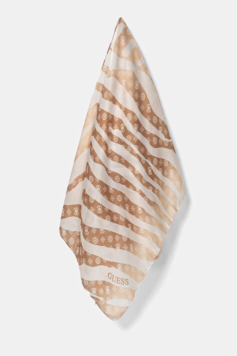 Μεγάλο κασκόλ Guess χρώμα: μπεζ, AW5317 POL03