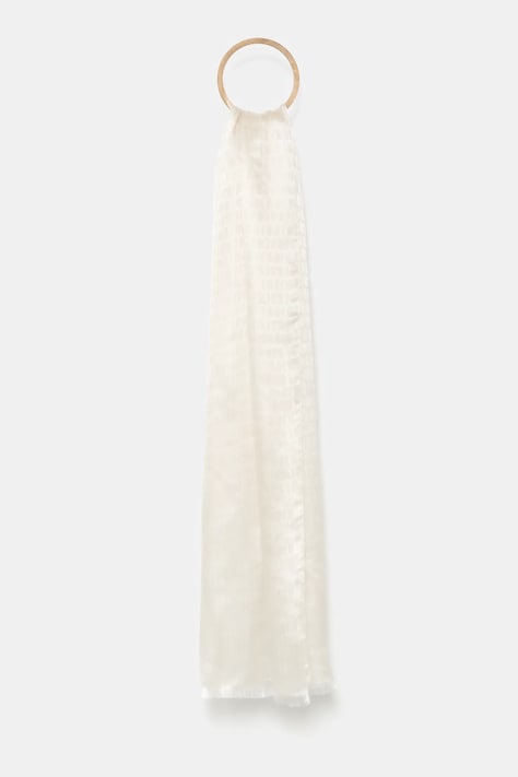 Šála Guess béžová barva, AW5318 POL03