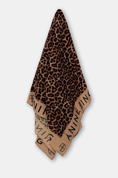 Anine Bing cotton scarf Eliza Sarong women's brown color patterned A.12.10164