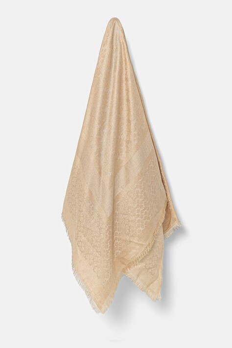 Μάλλινο μαντήλι Kate Spade χρώμα: μπεζ, 29KS1004619